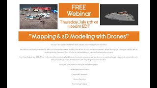 "Mapping and 3D Modeling with Drones" - Webinar - Nine Ten Drones