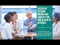 Executive Decision Making and Liability for Public Health Officials - Webinar