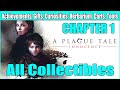 A Plague Tale Innocence Chapter 1 All Collectible Locations (Trophies, Gifts, Curiosities, Flowers)