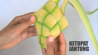 How to Make Ketupat Heart