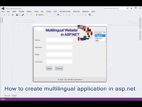 How to create multilingual application in asp.net. How to create multilingual application in asp.net.