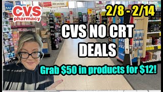 CVS NO CRT DEALS THRU 2/14 | ***$50 in products for $12!