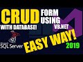 VB.NET 2010 Tutorial | CRUD Operations with SQL Server 2008 (Part 1) | WinForms Database App