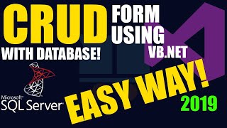 VB.NET 2010 Tutorial | CRUD Operations with SQL Server 2008 (Part 1) | WinForms Database App