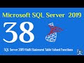 38- SQL Server 2019 Multi Statement Table Valued Functions