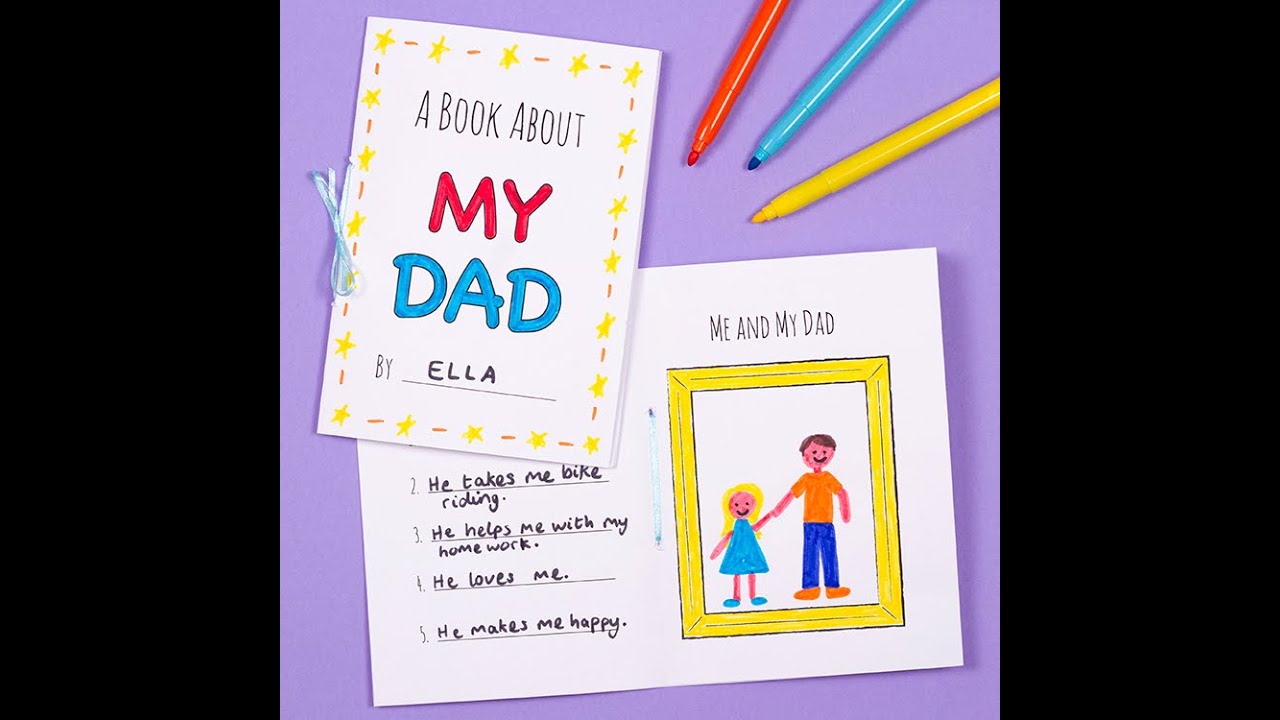 How To Make A A Book About My Dad - YouTube