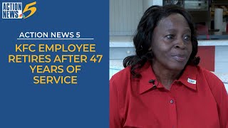 KFC employee retires after 47 years of service