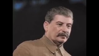 Stalin slowly turning his head while valve intro is playing in the bg