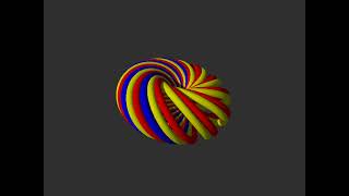 Villarceau circles forming a torus (POV-Ray)