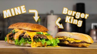 I Made The Burger King X-Tra Long Chili Cheese Burger At Home (HOTTEST BURGER EV