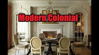 Modern Colonial Home Interior.