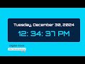 Digital Clock in HTML CSS & JavaScript |  Doxa Dev