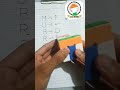 how to make indian flag on 3 by 3 rubix,s cube...#shorts #respect #india #flag #viral #video