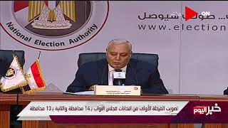 خبر اليوم - تصويت المرحلة الأولى من انتخابات مجلس النواب بـ 14 محافظة والثانية بـ 13 محافظة