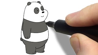 Cómo Dibujar a Panda - Osos Escandalosos - Paso a Paso