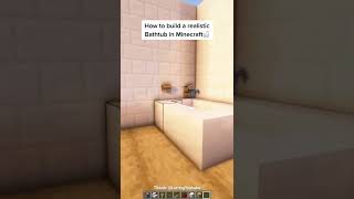 Minecraft: Working Bathtub | #shorts