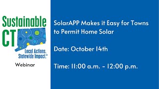SolarAPP Makes it Easy for Towns to Permit Home Solar