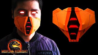 How to make Origami Mortal Kombat MASK - easy origami mask