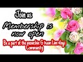 Membership for my Channel is Now Open | Gain your WH and Subscribers