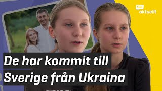 Systrarna har kommit till Sverige från Ukraina | Lilla Aktuellt
