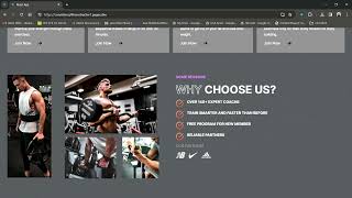 React Gym Website Using ReactJs | React js Projects | Deploy