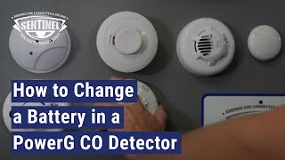 Carbon Monoxide | How to Replace Batteries in a Wireless Carbon Monoxide Detector - PowerG 915
