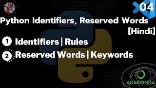 Python Reserved Words and Identifiers | Rules | Keywords [Hindi]