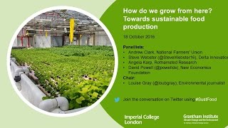 How do we grow from here? Towards sustainable food production