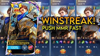 RAHASIA MUDAH WINSTREAK ALUCARD DI MODE RANKED! LOCK HERO SATU INI DIJAMIN WIN