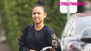 Karrueche Tran Meets Up With Her BFF For Lunch At Mauro's Cafe In Fred Segal 1.1