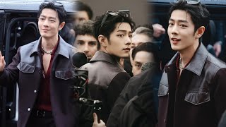 Xiao Zhan stuns at Gucci 2025 F/W show with a classy V-neck look, wowing the audience in Milan