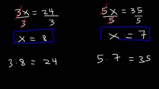 Algebra Basics Solving Basic Equations Quick Review!
