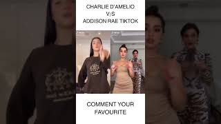 Charli D’amelio Vs Addison Rae TikTok Dance Battle💃 #shorts #tiktok