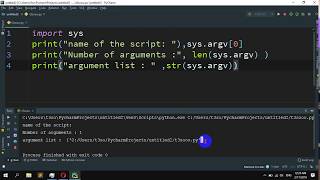 How to Get the command line arguments passed to a script in Python