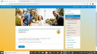 UC Application – Academic History
