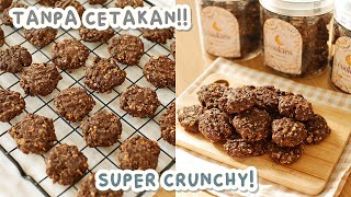 CEPET dan ANTI RIBET!! RENYAH dan NYOKLAT - CHOCO CRUNCHY OATMEAL COOKIES