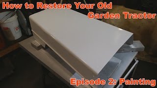How to Restore Your Vintage Garden Tractor. Episode 2: Painting