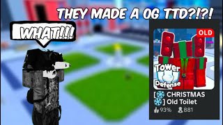 I PLAYED OLD TOILET TOWER DEFENSE AND IT WAS GOOD!!!