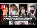 Candidatos a gobernador de Nuevo León inician campañas en primer minuto