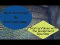 Storing Values with the Assignment Operator, freeCodeCamp Basic Javascript