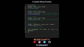 9 Useful String Function in Python | Python Examples | Python Coding Tutorial | Python Interview
