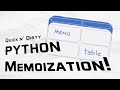 Memo Tables and the Magic of Higher Order Functions in Python!