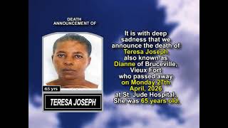 Teresa Joseph ~ Short Obituary