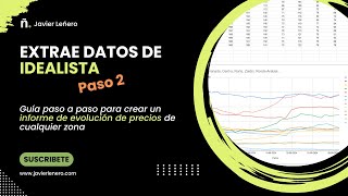 Extrae datos de idealista automáticamente-Tutorial paso a paso 2/2