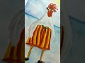 Mr. Murga man😂😎🐔 || watercolor painting 🎨🖌️|| #AbstractedSanchita #Shorts #youtubepartner