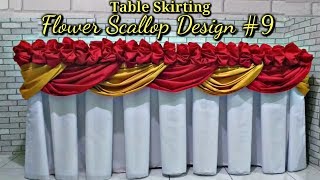 Flower Scallop Design #9 Table Skirting Tutorial