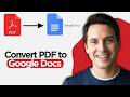 How to Convert PDF to Google Docs | Edit PDF in Google Docs (2026 Full Guide)
