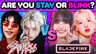 STRAY KIDS vs BLACKPINK: Are You a STAY or BLINK? ❤️🤔🩷 K-POP QUIZ GAME