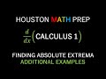 Finding Absolute Extrema (Additional Examples)