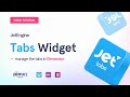 JetTabs Tabs widget: How to create and manage the tabs in Elementor